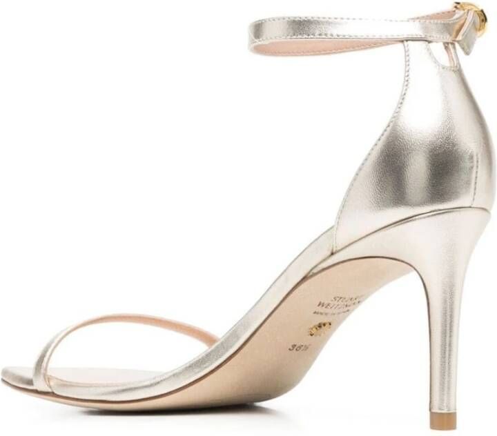 Stuart Weitzman Sandalen Nudistcurve 75 Sandal in goud - Foto 6