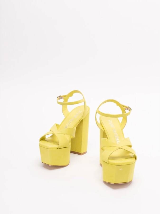 Stuart Weitzman High Heel Sandals Geel Dames