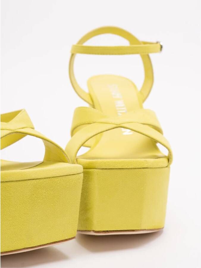 Stuart Weitzman High Heel Sandals Geel Dames