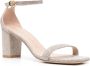 Stuart Weitzman Sandalen met hoge hak en glitterdetail Gray Dames - Thumbnail 4