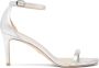 Stuart Weitzman Hoogglanzende sandalen met kristallen versiering Gray Dames - Thumbnail 2