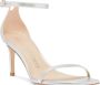 Stuart Weitzman Hoogglanzende sandalen met kristallen versiering Gray Dames - Thumbnail 4