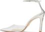 Stuart Weitzman Glam 100 Strap Pump Sandalen White Dames - Thumbnail 3