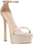 Stuart Weitzman Nudistcurve Hollywood glans sandaal Beige Dames - Thumbnail 2