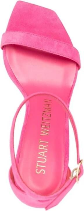 Stuart Weitzman Hot Pink Nunakedcurve Sandalen Pink Dames