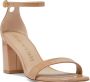 Stuart Weitzman Huid roze lederen nudistcurve sandalen Beige Dames - Thumbnail 2