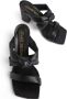 Stuart Weitzman Playa 75 Knot Block Slide Zwart Dames - Thumbnail 2