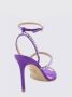 Stuart Weitz Kristalversierde sandalen met hak in violet - Thumbnail 2