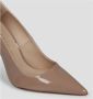 Stuart Weitzman Lakleren Puntige Neus Pumps Beige Dames - Thumbnail 3
