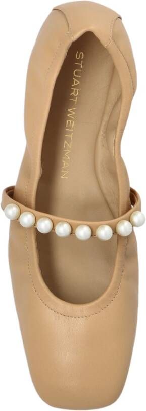 Stuart Weitzman Leren ballerina's Goldie