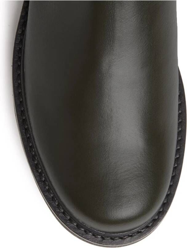 Stuart Weitzman Leren laarzen met elastische inzetstukken