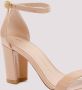 Stuart Weitzman Leren Nearlynude Sandalen Beige Dames - Thumbnail 4