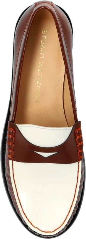 Stuart Weitzman Lottie schoenen type loafers Brown Dames