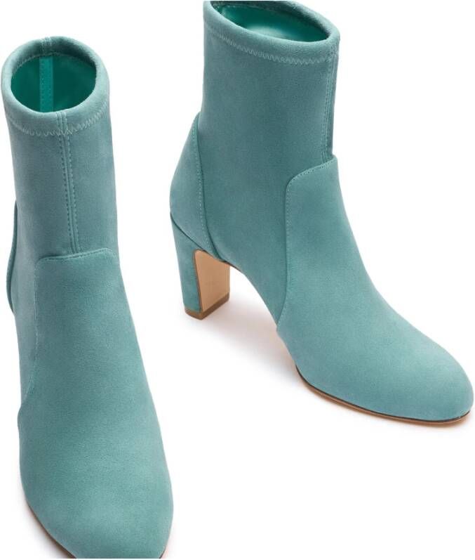 Stuart Weitzman Makkelijke Gepolijste Soklaars Green Dames