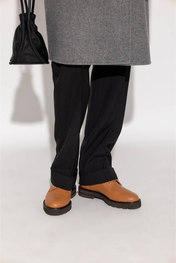 Stuart Weitzman Mila lederen enkellaarzen Bruin Dames