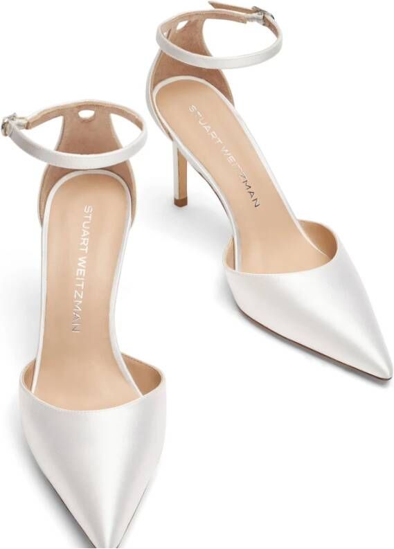 Stuart Weitzman Minimalistische Slingback Pump White Dames