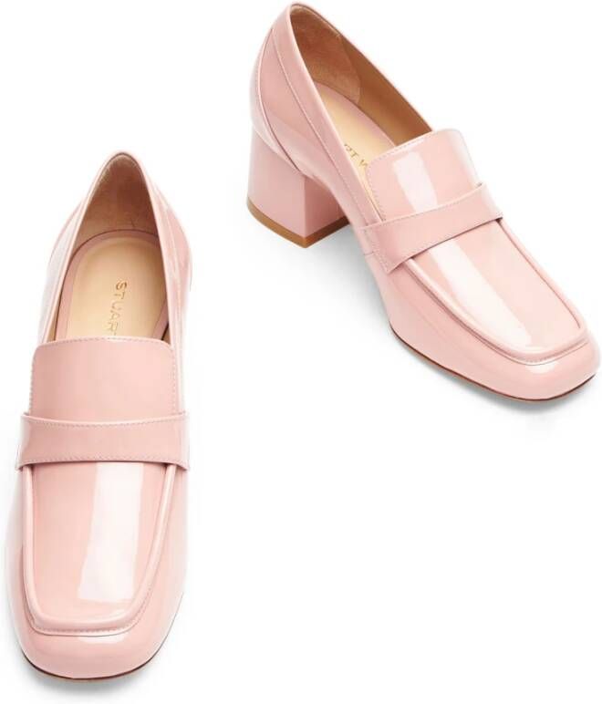 Stuart Weitzman Moderne Loafer met Architectonische Hak