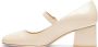 Stuart Weitzman Moderne Mary Jane Pump Beige Dames - Thumbnail 3