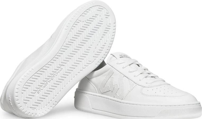 Stuart Weitzman Monogram Tennis Sneaker White Dames