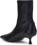 Stuart Weitz Zwarte Leren Kitten Heel Laarzen - Thumbnail 2