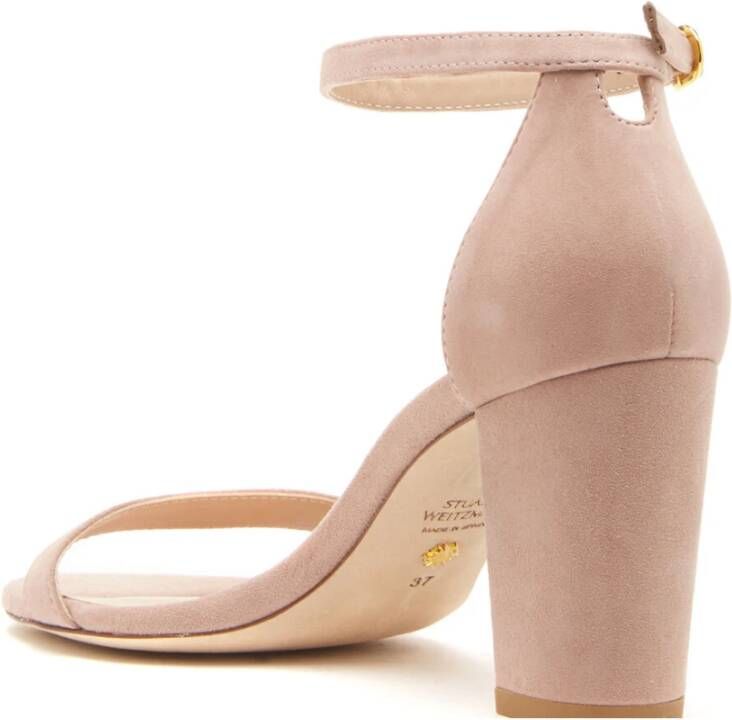 Stuart Weitzman Nearly Nude Block Heel Sandals