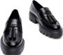 Stuart Weitzman Tassel Loafer met Lug Sole Black Dames - Thumbnail 2