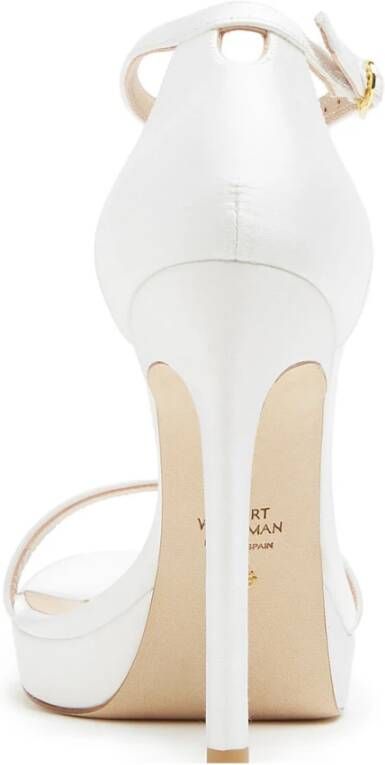 Stuart Weitzman Nudist -disco -schoenen Wit Dames