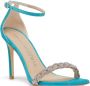 Stuart Weitzman Nudistcurve 100 Highshine Sandal Blauw Dames - Thumbnail 2