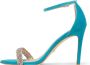 Stuart Weitzman Nudistcurve 100 Highshine Sandal Blauw Dames - Thumbnail 3