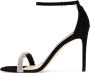 Stuart Weitzman Verhoog je stijl met zwarte suède sandalen Black Dames - Thumbnail 3