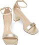 Stuart Weitzman Nudistcurve 75 Block Sandal Beige Dames - Thumbnail 4