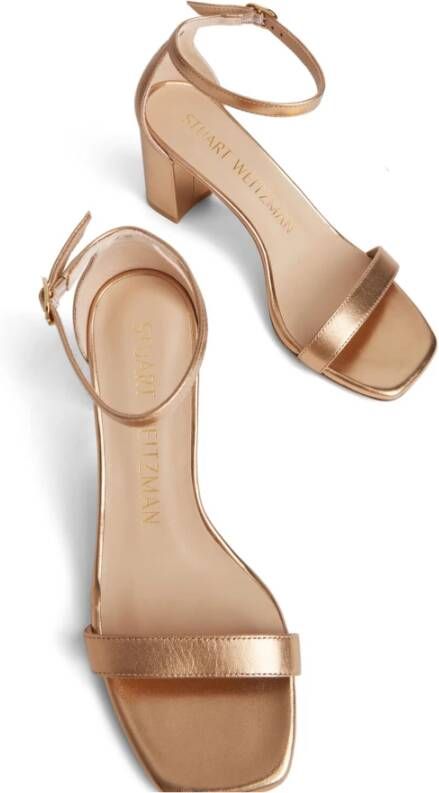 Stuart Weitzman Nudistcurve 75 Block Sandal Grijs Dames - Foto 5