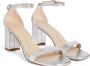 Stuart Weitzman Nudistcurve 75 Block Sandal Grijs Dames - Thumbnail 2