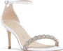 Stuart Weitzman Nudistcurve 75 Highshine Sandal Wit Dames - Thumbnail 3
