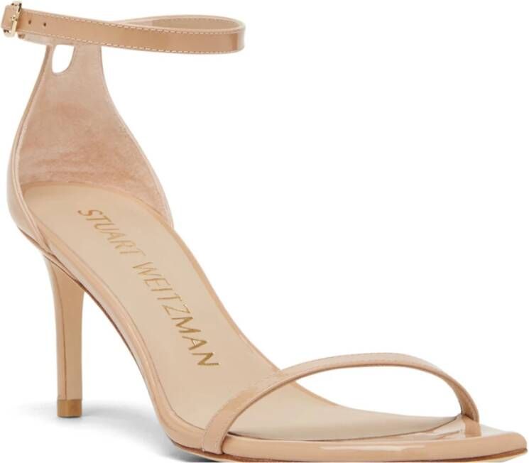 Stuart Weitzman Nudistcurve 75 Sandal Beige Dames