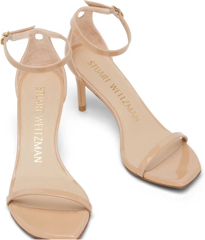 Stuart Weitzman Nudistcurve 75 Sandal Beige Dames