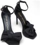 Stuart Weitzman Loveknot Sandal Noir Fabric High Heel Black Dames - Thumbnail 5