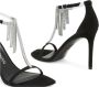 Stuart Weitzman Weelderige Kristalfranje T-Strap Sandaal Black Dames - Thumbnail 4