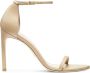 Stuart Weitzman Nudistsong Mesh BOW Sandaal Beige Dames - Thumbnail 8