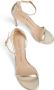 Stuart Weitzman Nudistsong Metallic Hoge Hak Sandalen Gray Dames - Thumbnail 3