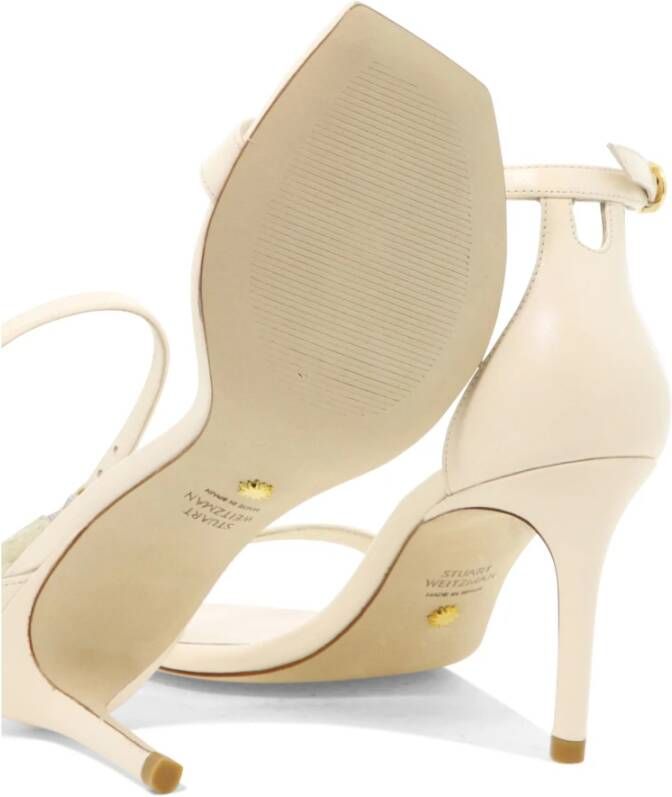 Stuart Weitzman Nunaked Curve Sandalen Beige Dames