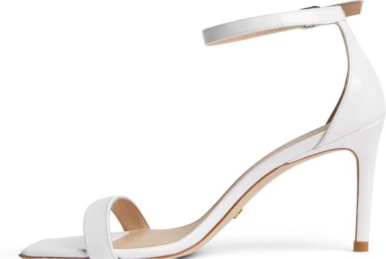 Stuart Weitzman Nunakedcurve 85 Sandaal White Dames