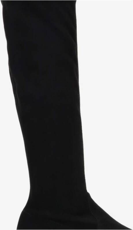 Stuart Weitzman Over-knee laarzen van zwart leer