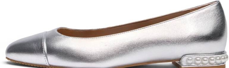 Stuart Weitzman Parel Versierde Ballet Flat Gray Dames