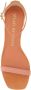 Stuart Weitzman Perzik Suede Lucite NudistCurve Sandalen Orange Dames - Thumbnail 3