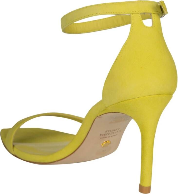 Stuart Weitzman Pistachio Curve Enkellaarsjes