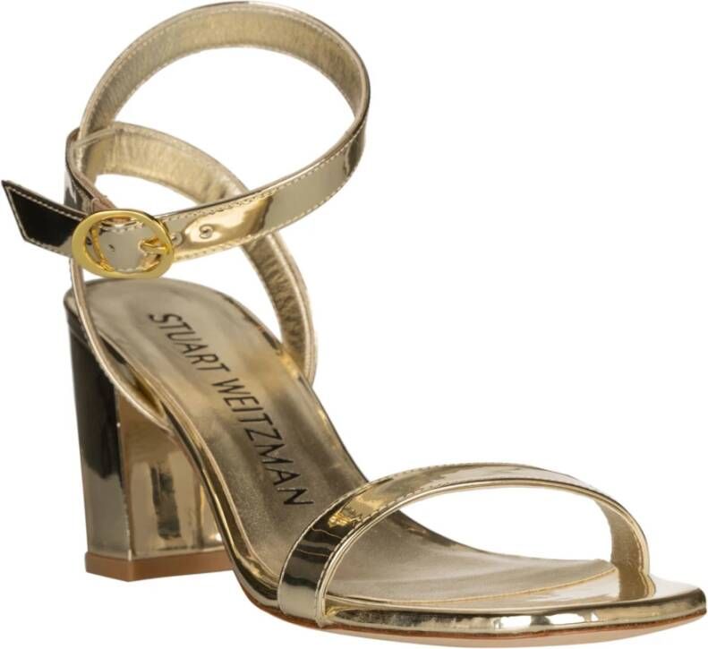 Stuart Weitzman Platino Nearlybare Sandalen Yellow Dames