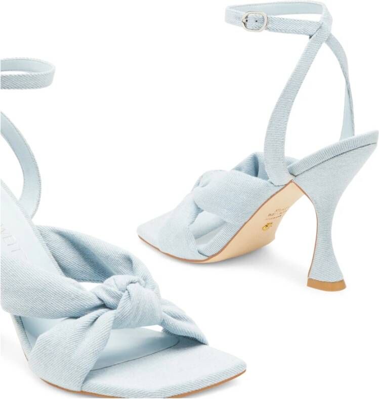 Stuart Weitzman Playa Ankle Strap 100 Sandal Blauw Dames