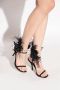 Stuart Weitzman Pluim sandalen met veren hakken Zwart Dames - Thumbnail 2