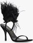 Stuart Weitzman Pluim sandalen met veren hakken Zwart Dames - Thumbnail 4